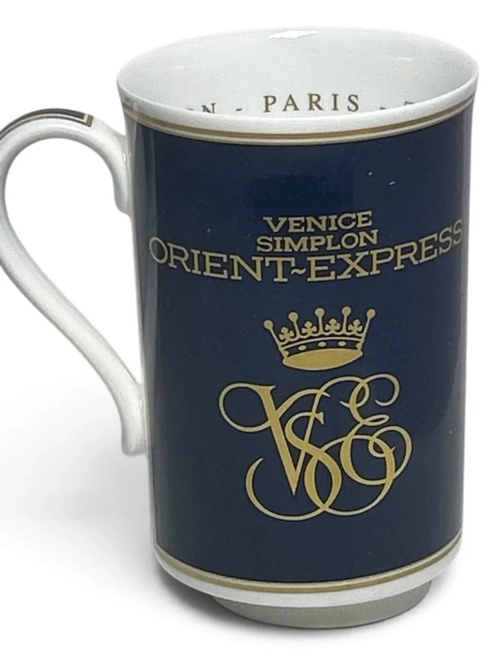 Official Orient Express Fine Bone China Mug Cup Gold 24K England Train VSOE